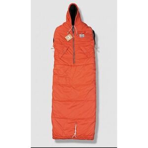 NWT Poler Shaggy Napsack Sleeping Bag Reversible Size M Red/Gray Camp Oversized